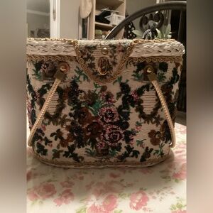 Rare vintage 1950s beaded wickerBy Midas of Miami